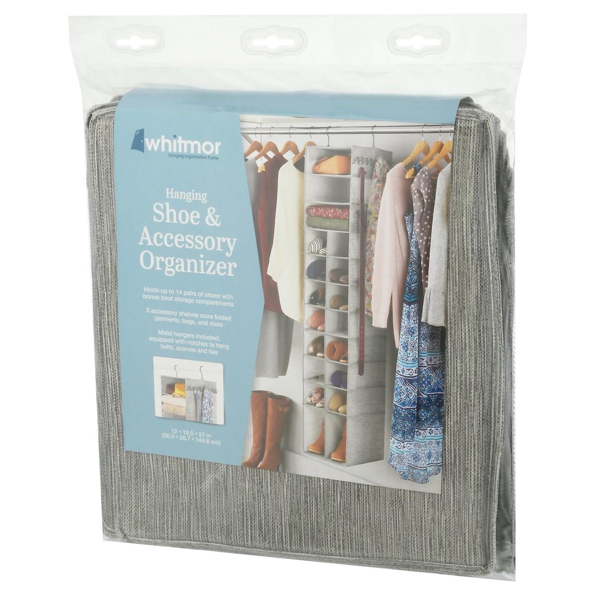 slide 9 of 9, Whitmor Hanging Shoe & Accessory Organizer 1 ea, 1 ct