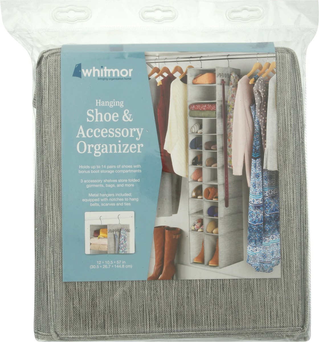 slide 8 of 9, Whitmor Hanging Shoe & Accessory Organizer 1 ea, 1 ct