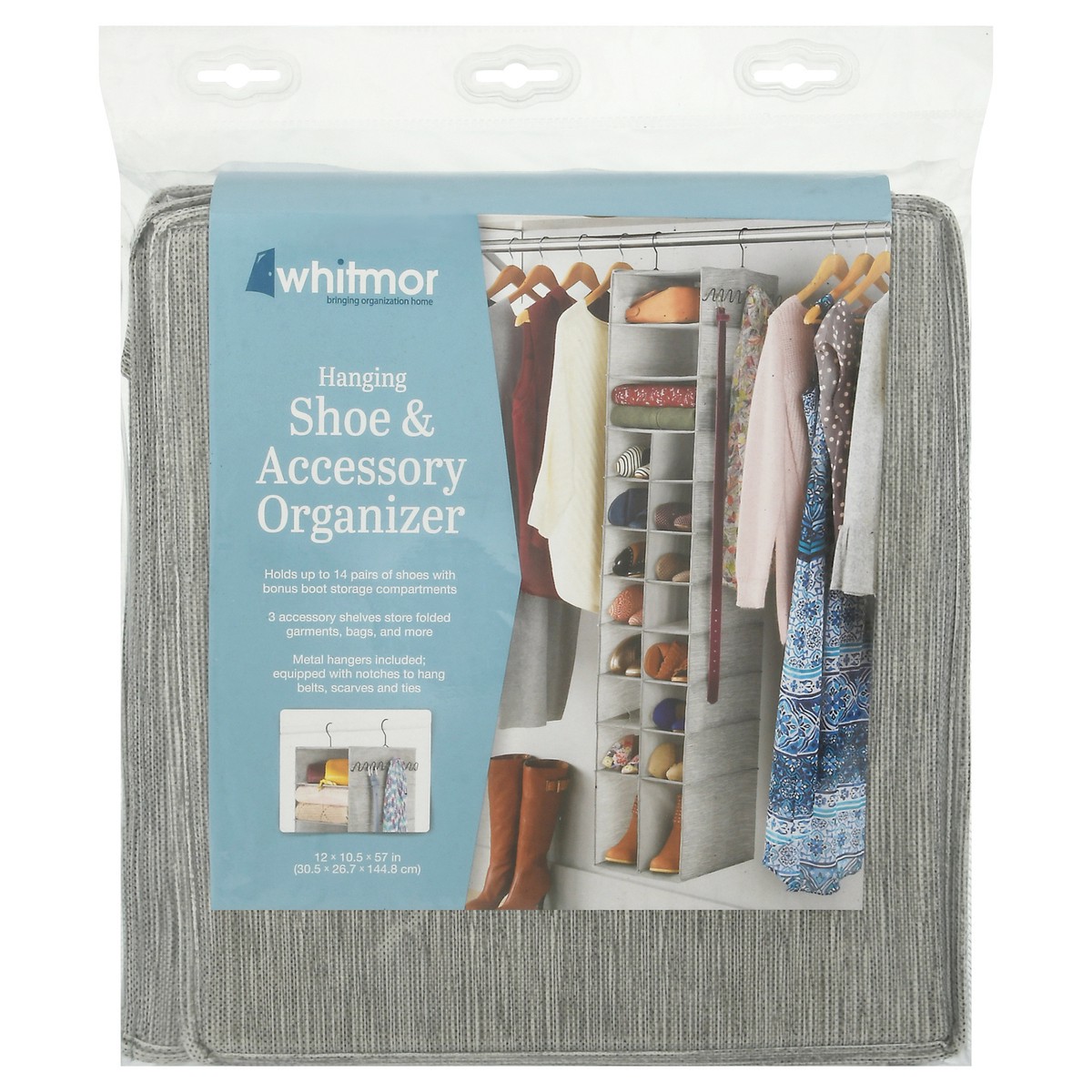 slide 1 of 9, Whitmor Hanging Shoe & Accessory Organizer 1 ea, 1 ct