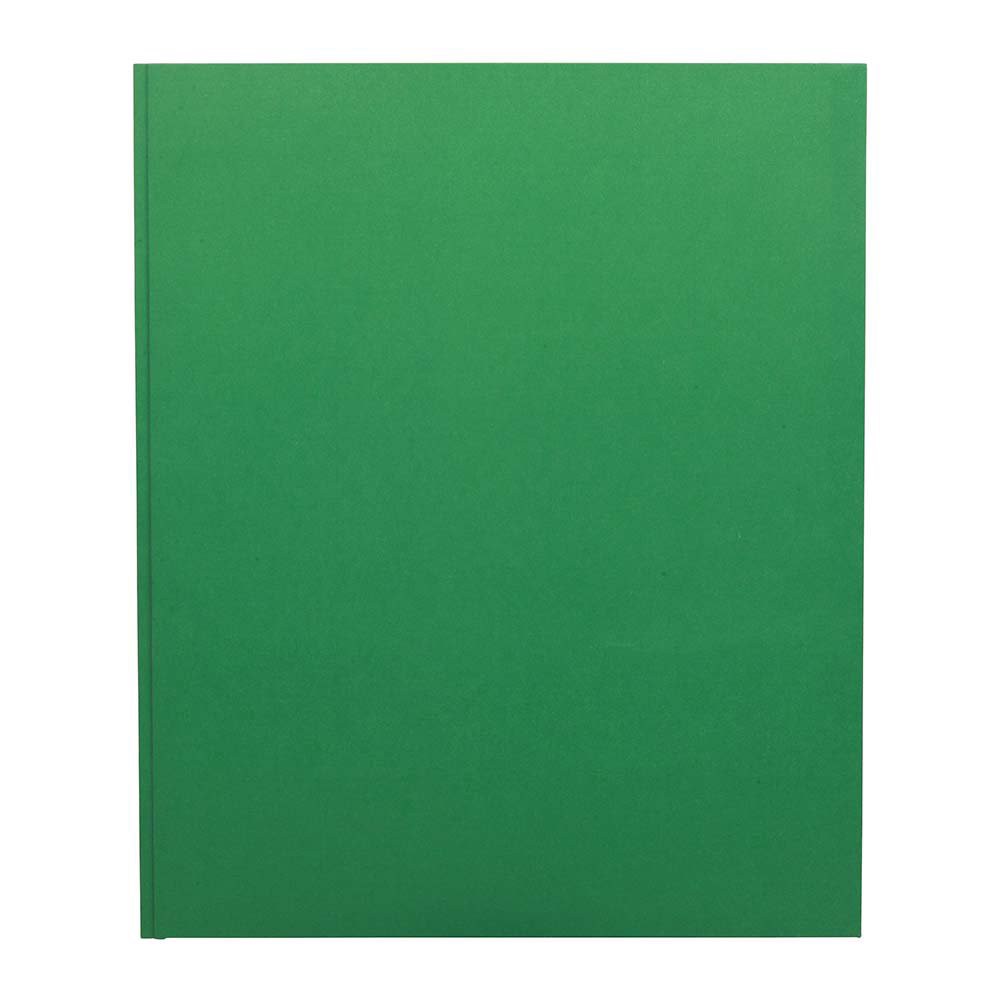 slide 1 of 1, H-E-B Green Paper Portfolio with Prongs, 1 ct