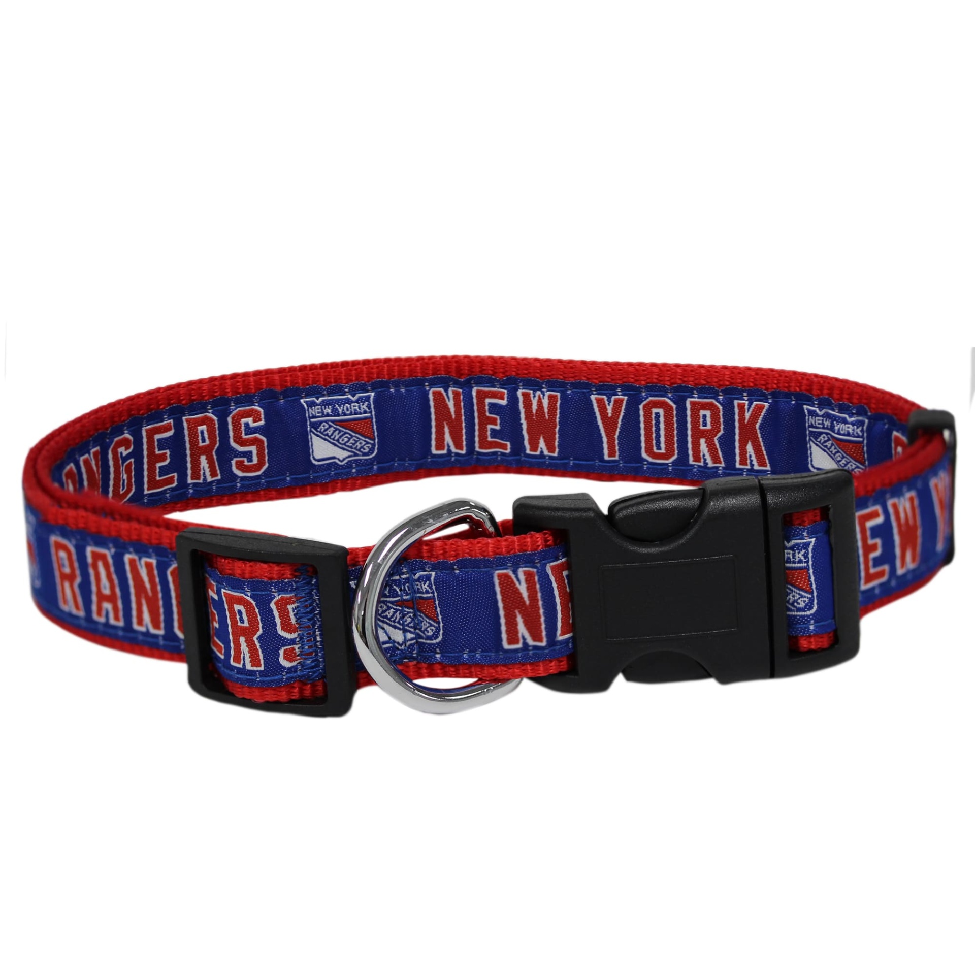 slide 1 of 1, Pets First New York Rangers Dog Collar, LG