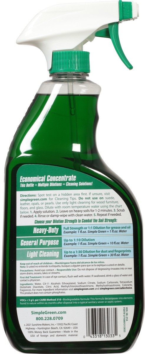 slide 5 of 9, Simple Green Concentrated All-Purpose Cleaner 32 fl oz, 32 fl oz