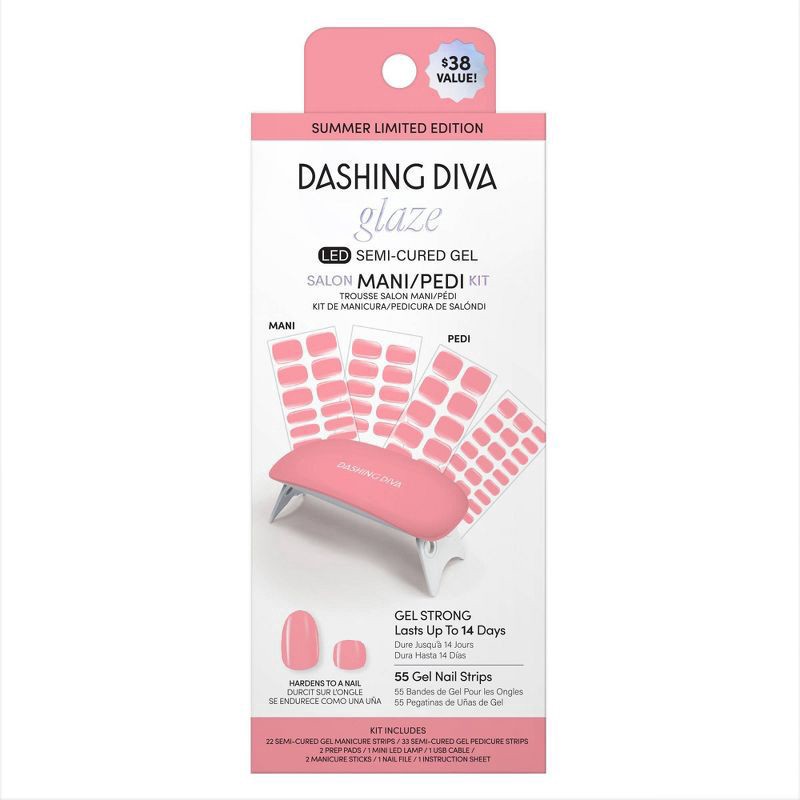 slide 1 of 6, Dashing Diva Glaze Nail Art - The Lolli - 55ct, 55 ct