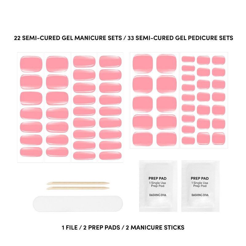 slide 6 of 6, Dashing Diva Glaze Nail Art - The Lolli - 55ct, 55 ct