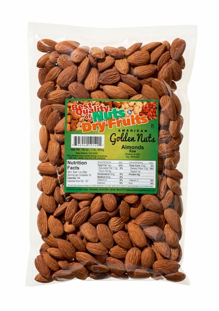 slide 1 of 1, Northgate American Golden Almonds, 16 oz