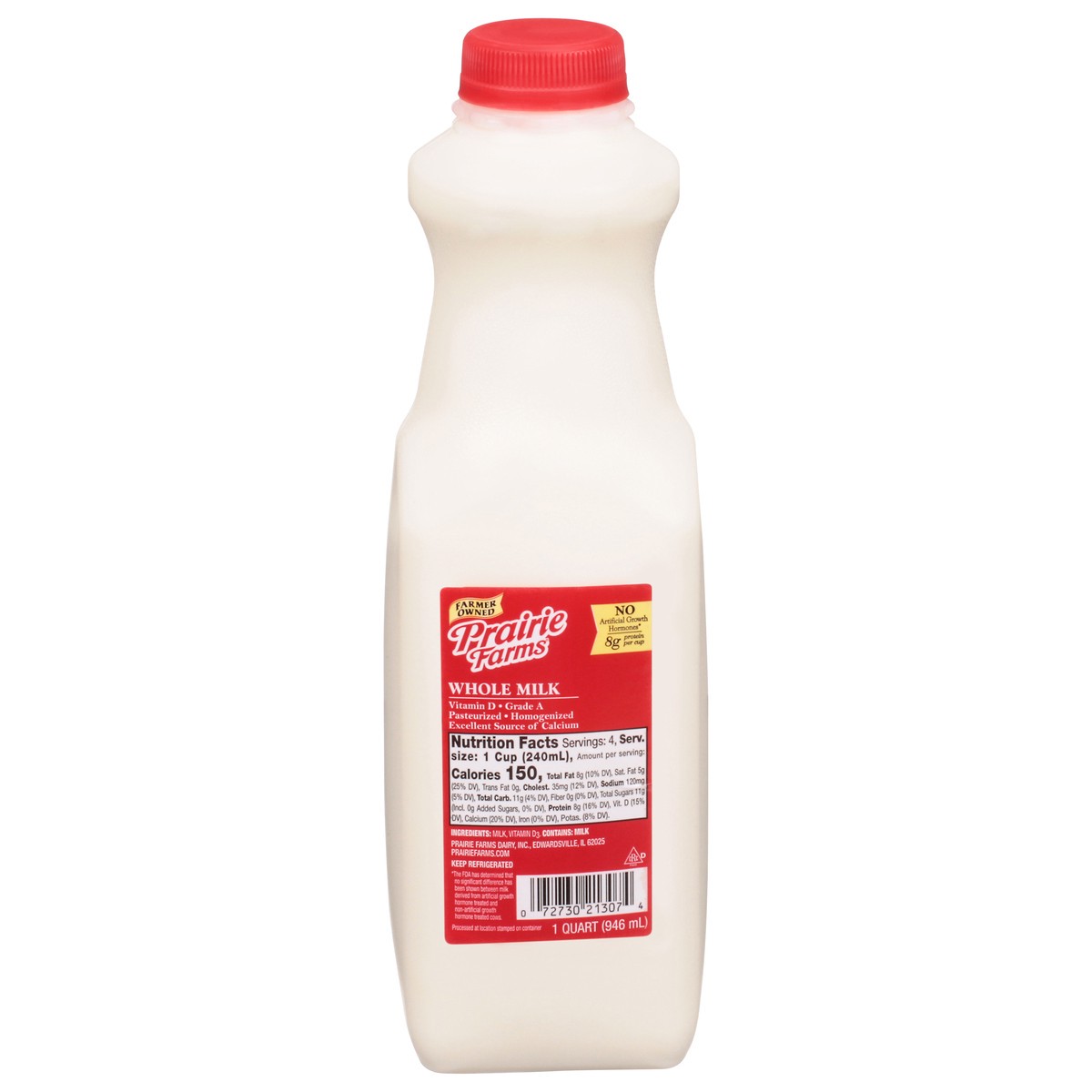 slide 1 of 1, Prairie Farms Homogenized Milk, 32 oz