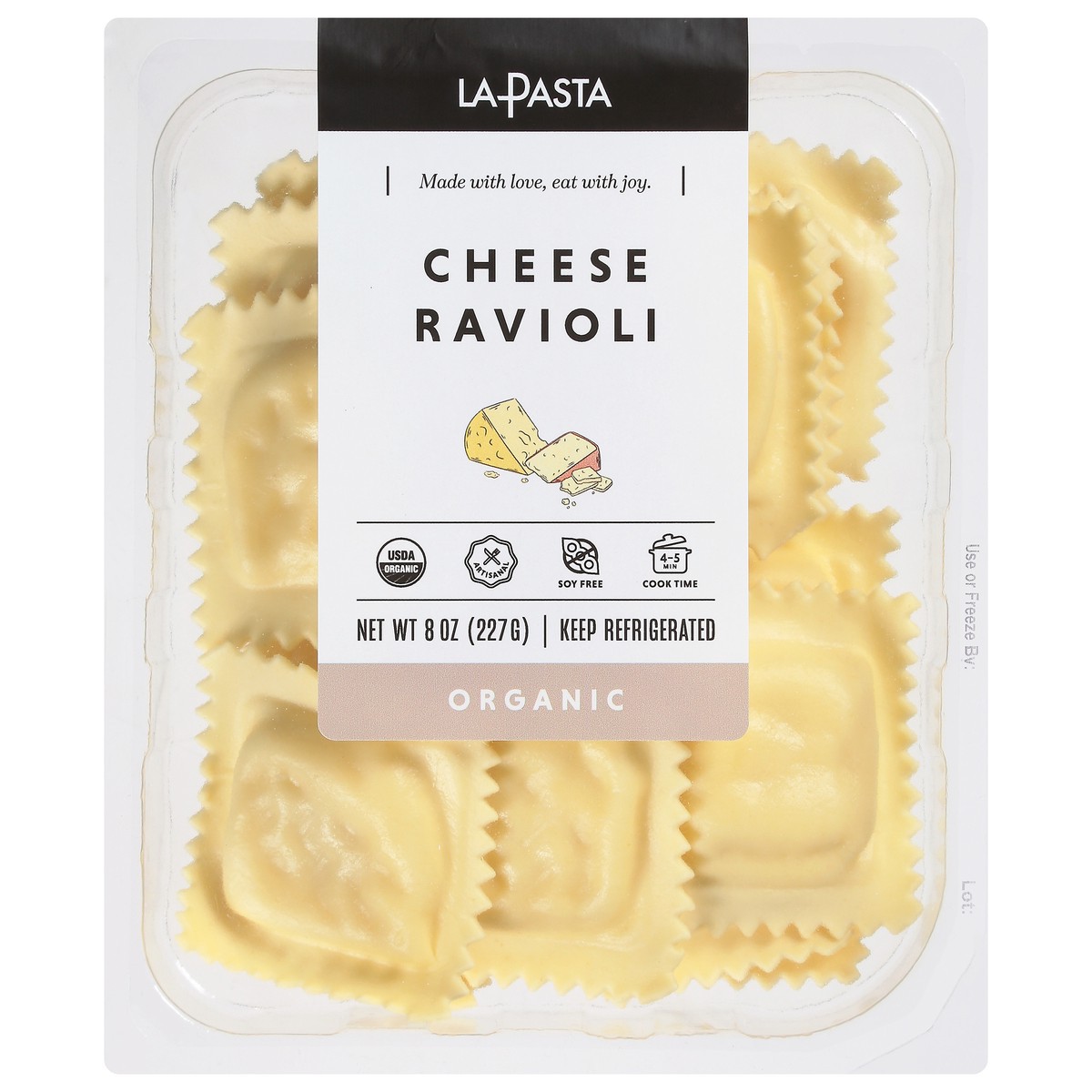 slide 1 of 9, La Pasta Organic Cheese Ravioli 8 oz, 8 oz