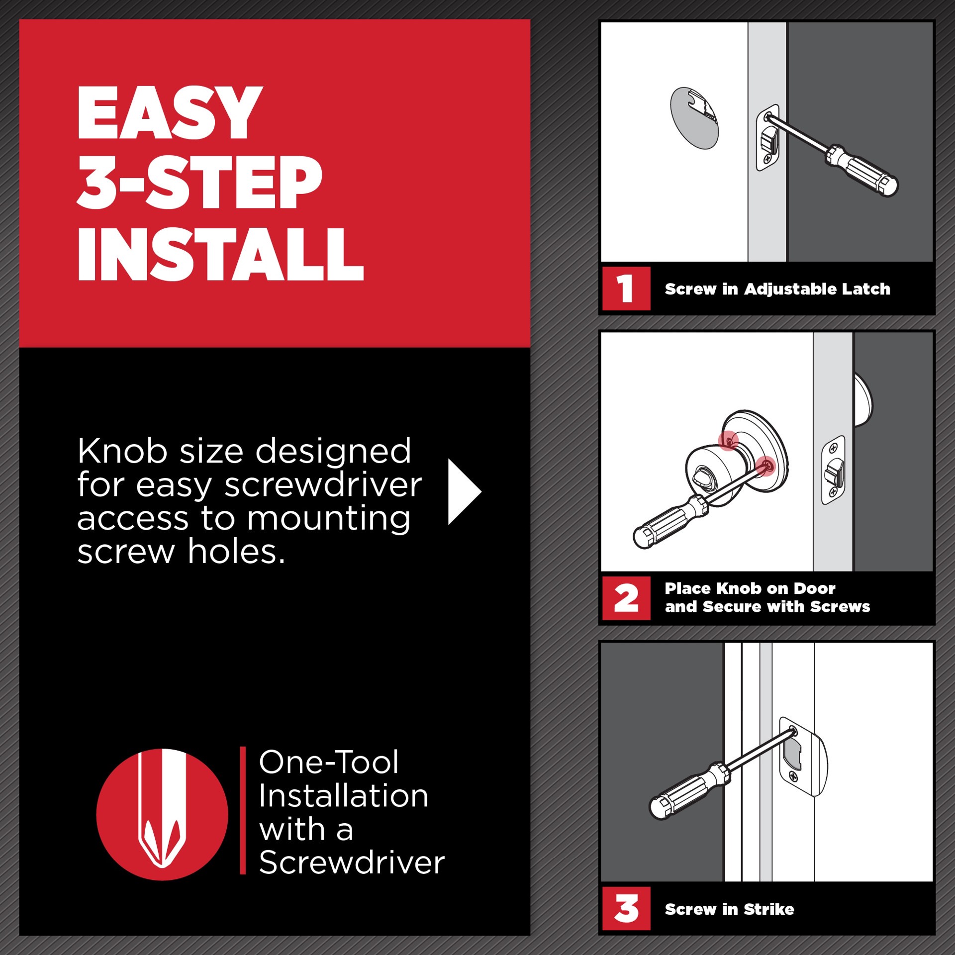 slide 5 of 6, Kwikset Signature Series Juno Satin Nickel Exterior Single-Cylinder Deadbolt and Keyed Entry Door Knob Combo Pack ft. SmartKey Security, 1 ct