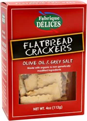 Fabrique Delices Flatbread Crackers Olive Oil & Grey Salt