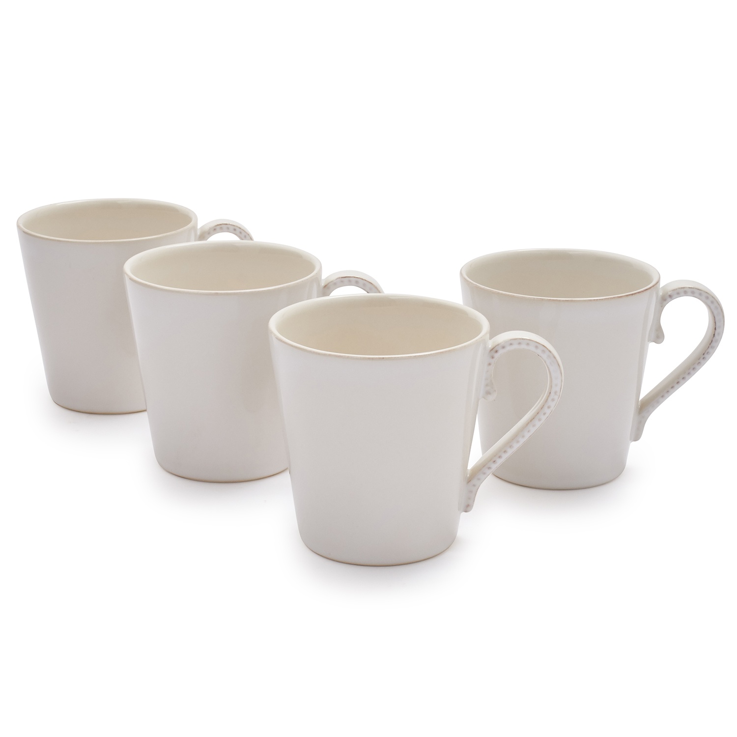 slide 1 of 1, Sur La Table Pearl Stoneware Coffee Mugs, 4 ct