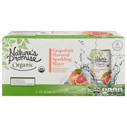 Nature's Promise Organic Grapefruit Sparkling Water - 8 pk