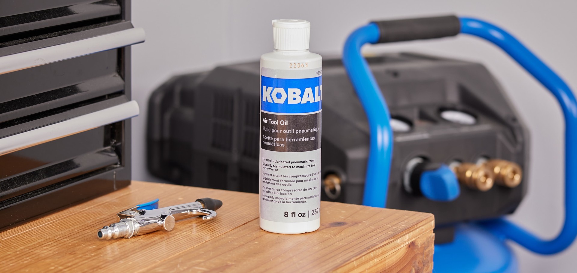 slide 3 of 6, Kobalt Lubricant 8 Ounce(s) Air tool oil, 1 ct