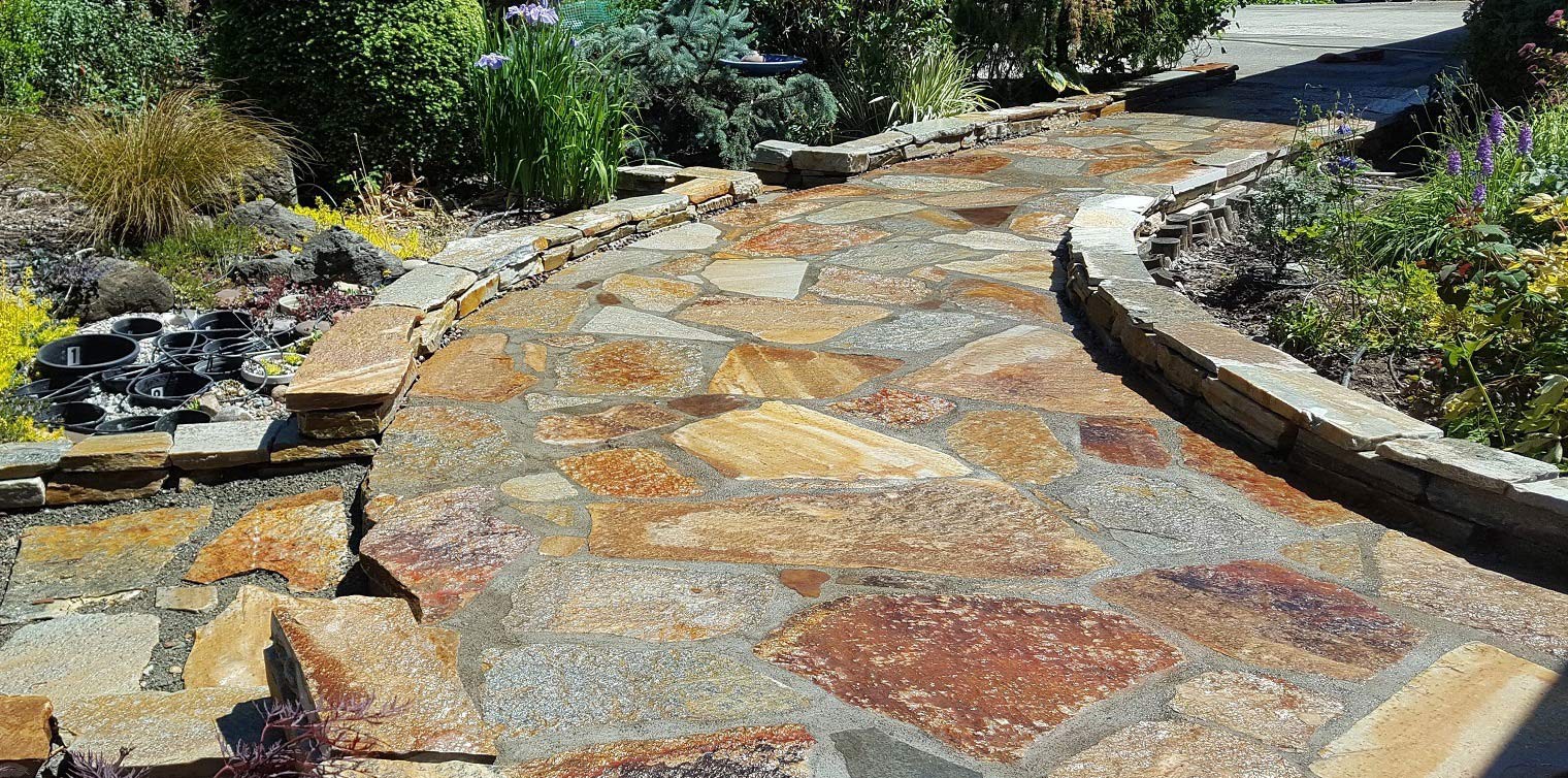 slide 6 of 6, 24-in L x 10-in W x 2-in H Irregular Natural Natural stone Paver, 1 ct