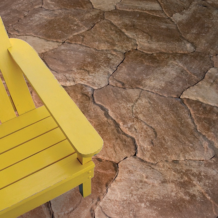 slide 3 of 3, 18-in L x 12-in W x 2-in H Irregular Sand Tan Concrete Patio stone, 1 ct