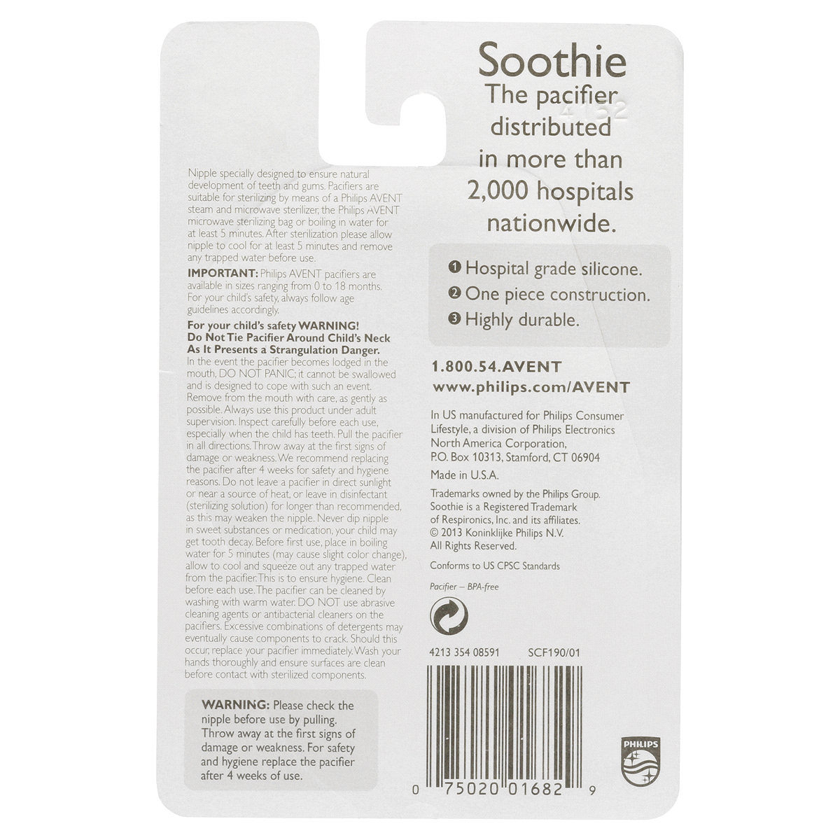 slide 3 of 4, Philips Avent Soothie Pacifier, 0-3 months, Green, 2 pack, SCF190/01, 2 ct