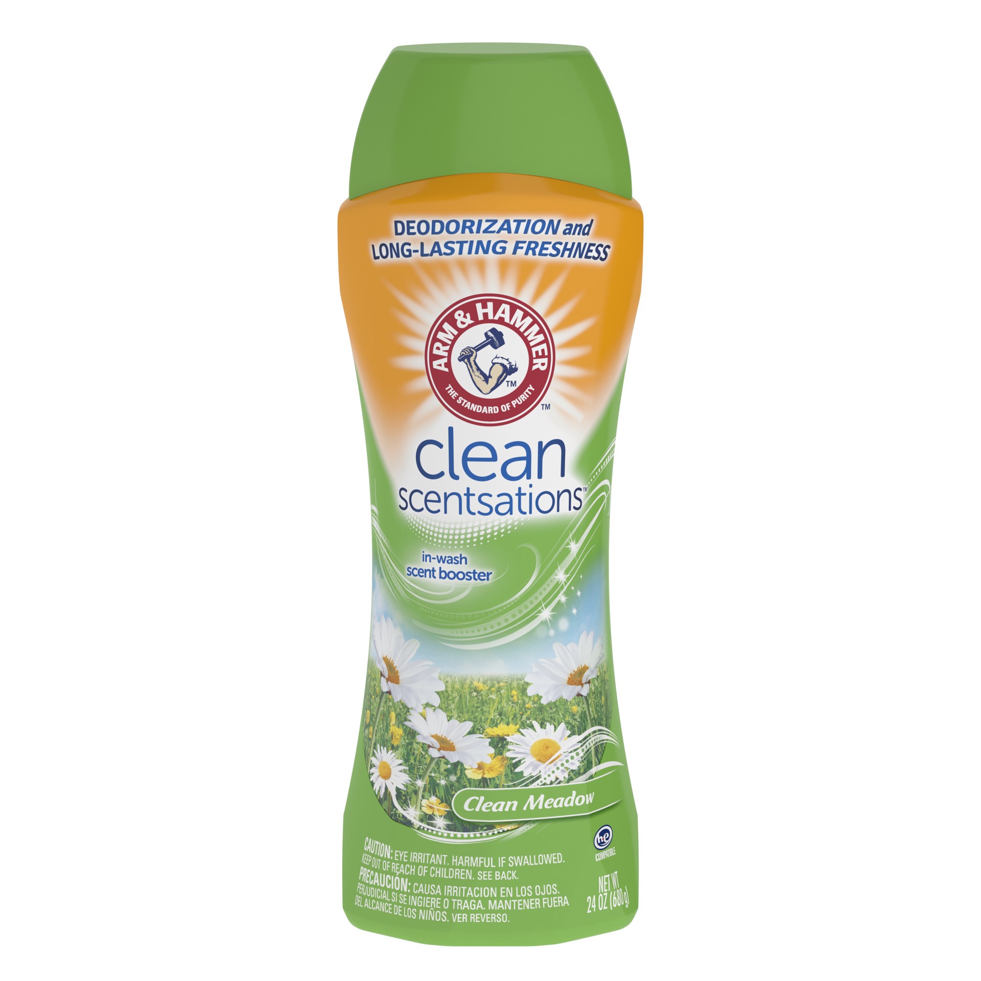 slide 1 of 9, Arm & Hammer Clean Scentsations In-Wash Scent Booster, Clean Meadow, 24 oz, 24 fl oz