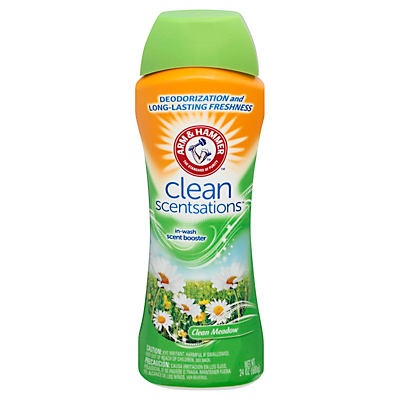 slide 1 of 1, ARM & HAMMER Clean Scentsations Clean Meadow In-Wash Scent Booster, 24 oz