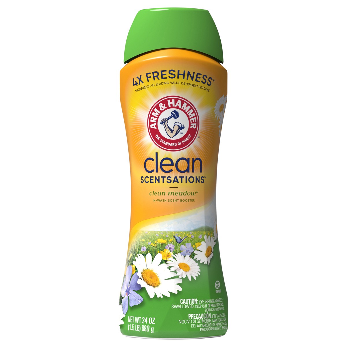 slide 1 of 9, ARM & HAMMER Clean Scentsations In-Wash Scent Booster, Clean Meadow, 24 oz, 24 oz
