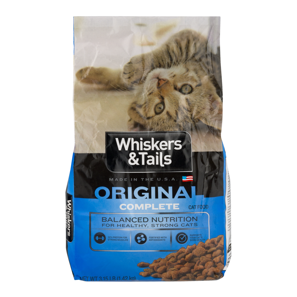 slide 1 of 1, Whiskers & Tails Cat Food Original, 3.15 lb