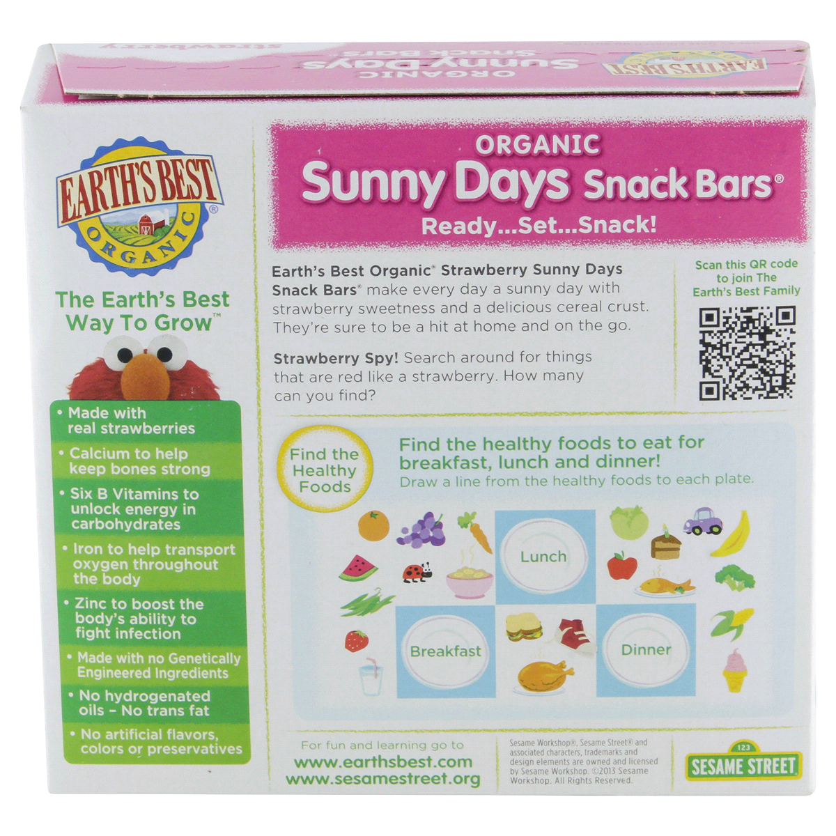 slide 6 of 6, Earth's Best Organic Sunny Days Strawberry Snack Bars 7 - 0.67 oz Bars, 7 ct