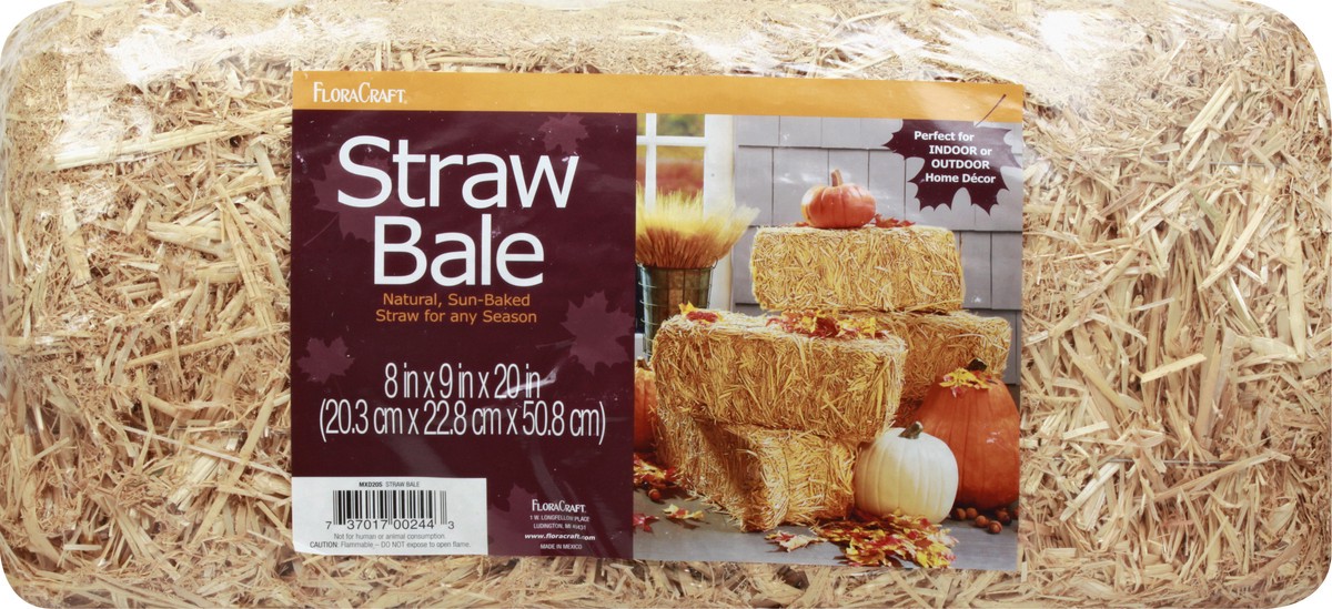 slide 9 of 9, Flora Craft Florac Straw Bale, 1 ct