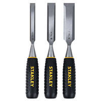 slide 3 of 9, Stanley Wood Chisel Set, 3 ct