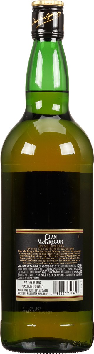 slide 3 of 9, Clan MacGregor Scotch Whisky, 1 liter