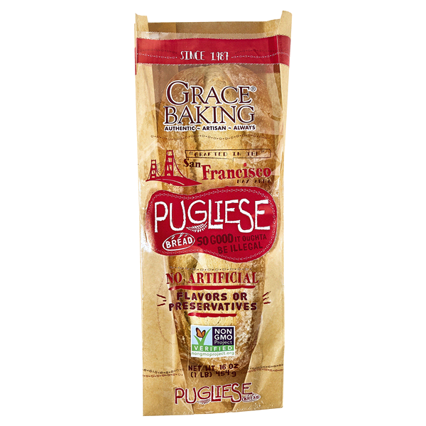 slide 1 of 1, Grace Bread, Pugiese Loaf, 16 oz