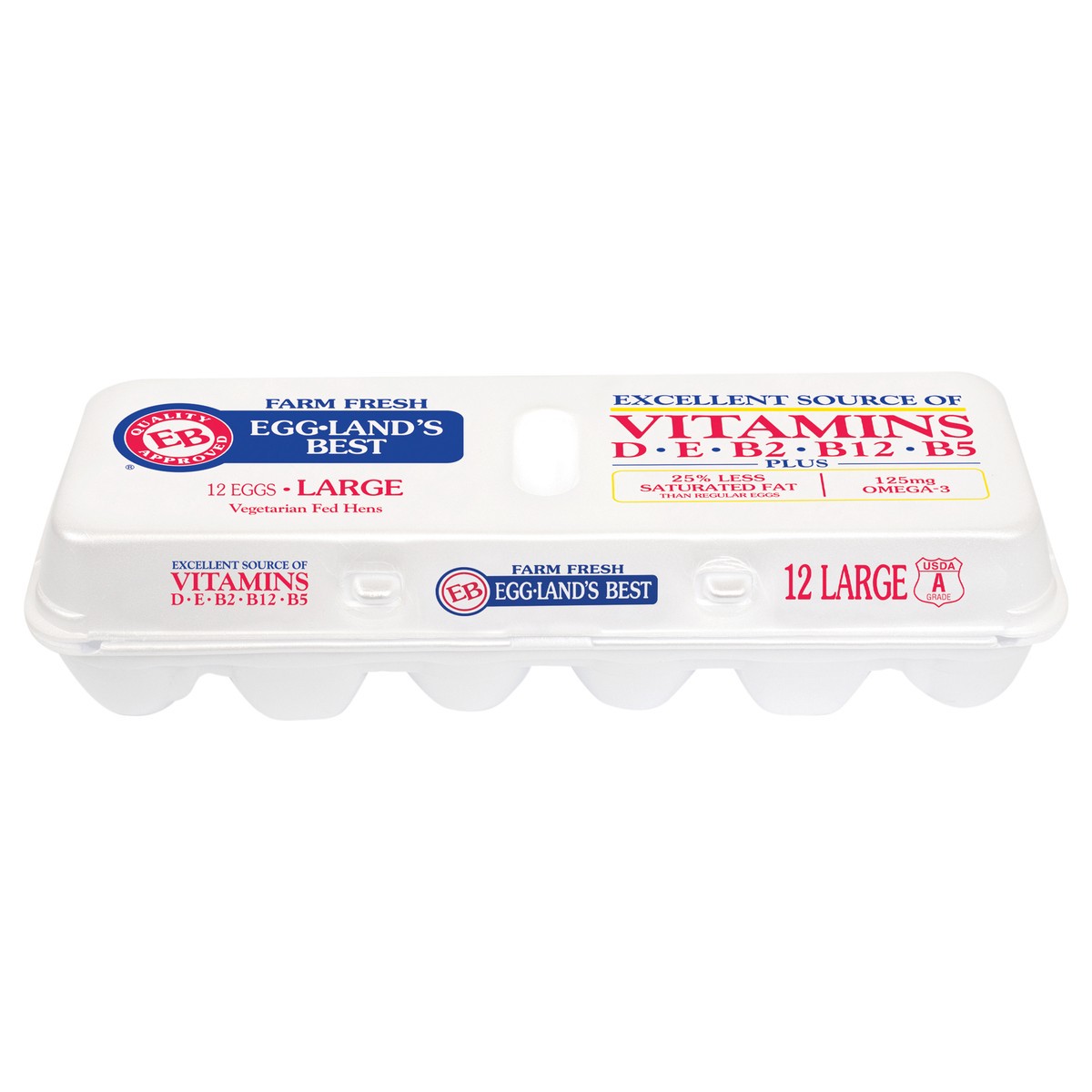 slide 1 of 9, Eggland's Best Classic Large White Eggs, 12 count, 12 ct