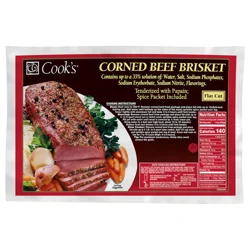 Cook's Flat Cut Corned Beef Brisket Fresh