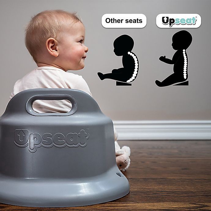 slide 5 of 7, Free-Standing Floor and Booster Seat - Grey, 1 ct