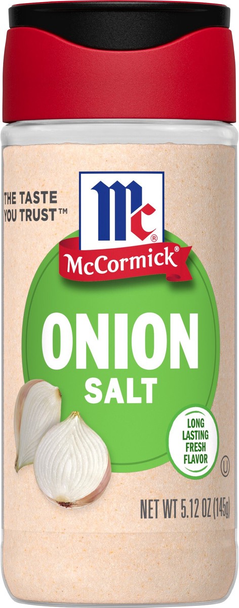 slide 3 of 9, McCormick Onion Salt, 5.12 oz