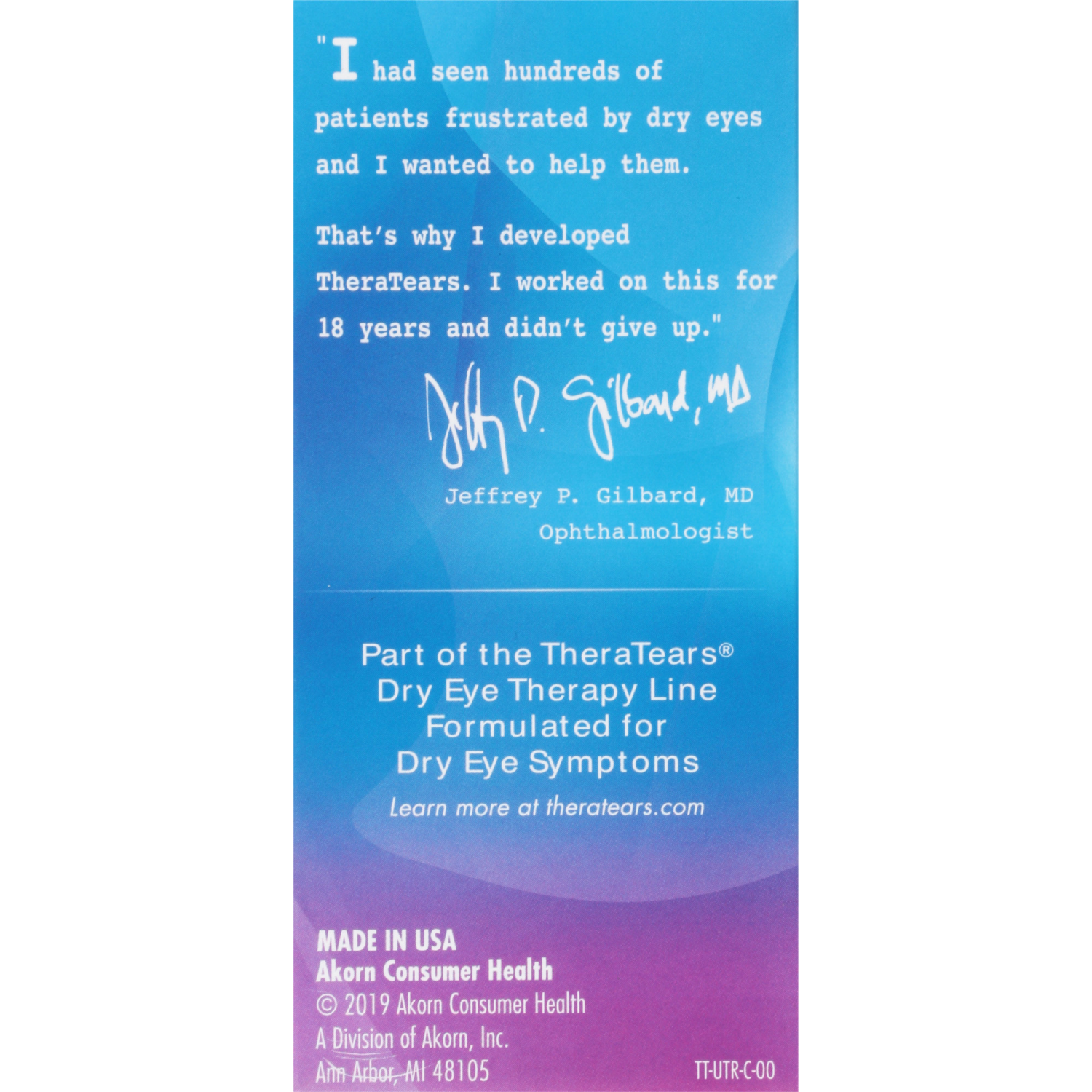 slide 2 of 5, TheraTears Preservative-Free Lubricating Eye Drops for Dry Eyes, 30 Single-Use Vials, 30 ct