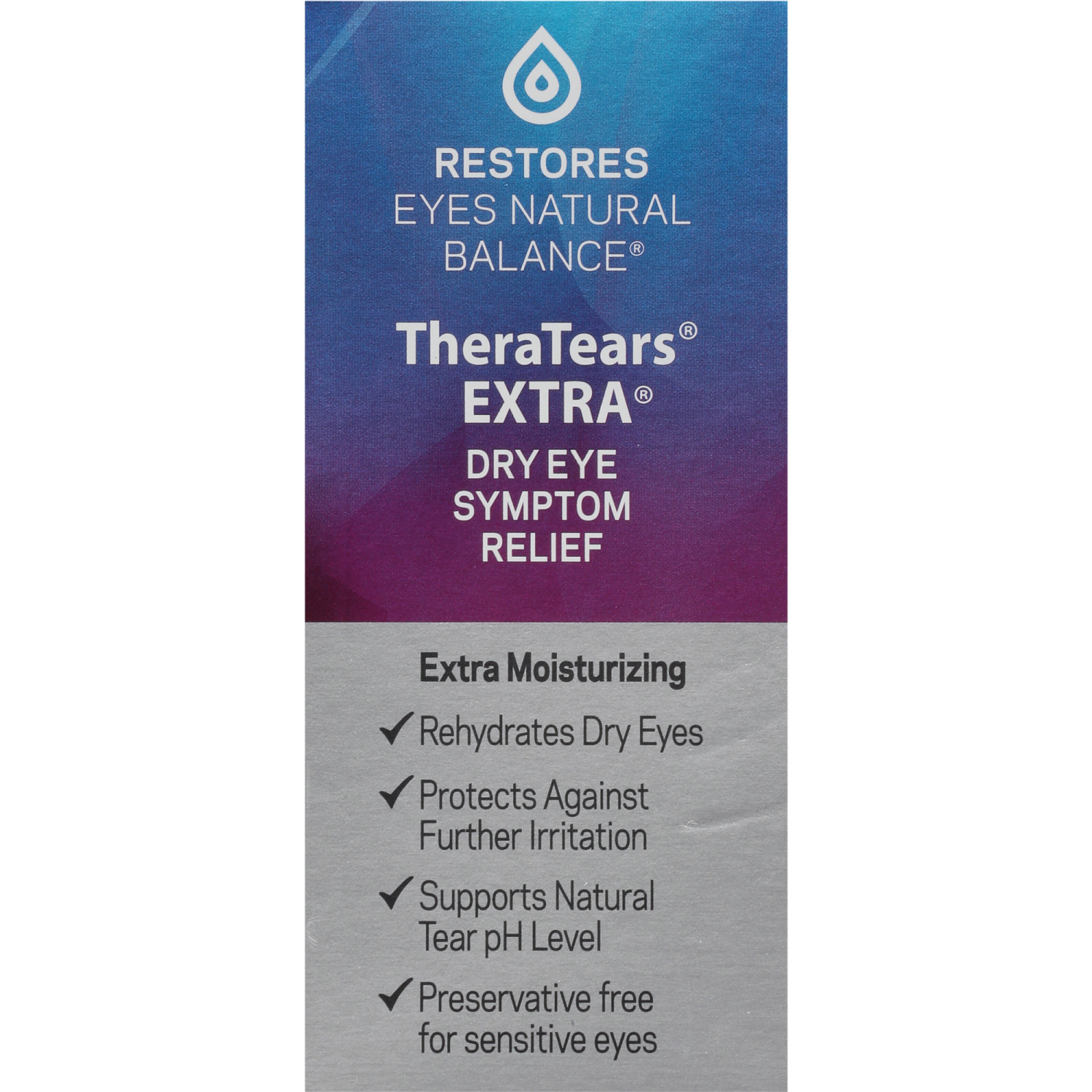 slide 3 of 5, TheraTears Extra Dry Eye Therapy Lubricant Eye Drops 30 Each, 30 ct