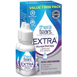 TheraTears Extra Dry Eye Therapy Lubricant Eye Drops Value Twin Pack 2 - 0.5 fl oz Bottles