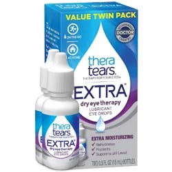 TheraTears Extra Dry Eye Therapy Lubricant Eye Drops Value Twin Pack 2 - 0.5 fl oz Bottles
