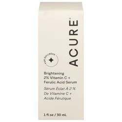 ACURE Brightening 2% Vitamin C & Ferulic Acid Serum 1 fl oz