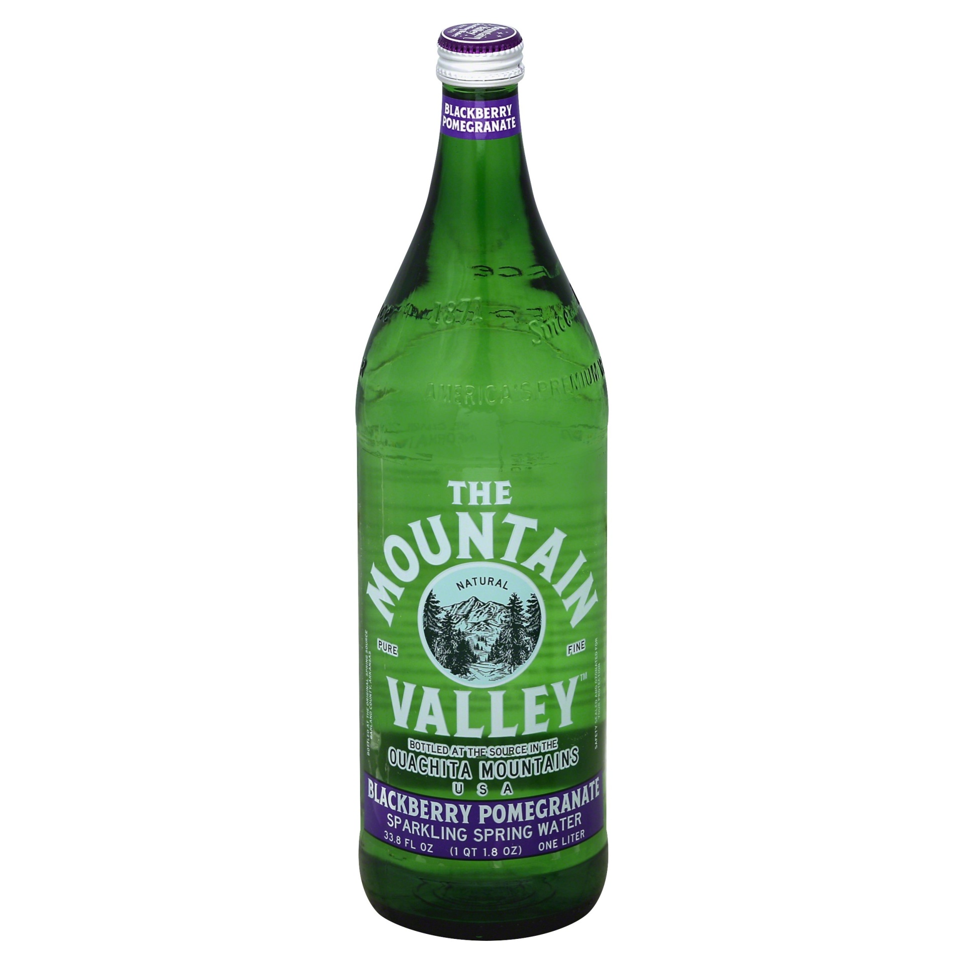 slide 1 of 1, Mountain Valley The Mountain Valley Sparkling Water, Blackberry Pomegranate - 33.8 fl oz, 33.8 fl oz