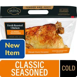 Private Selection Classic Seasoned Whole Rotisserie Chicken Cold, 32 oz