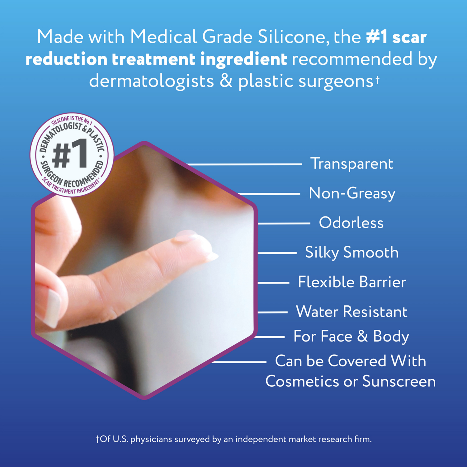 slide 5 of 5, ScarAway Silicone Scar Gel 0.35 oz, 1 ct
