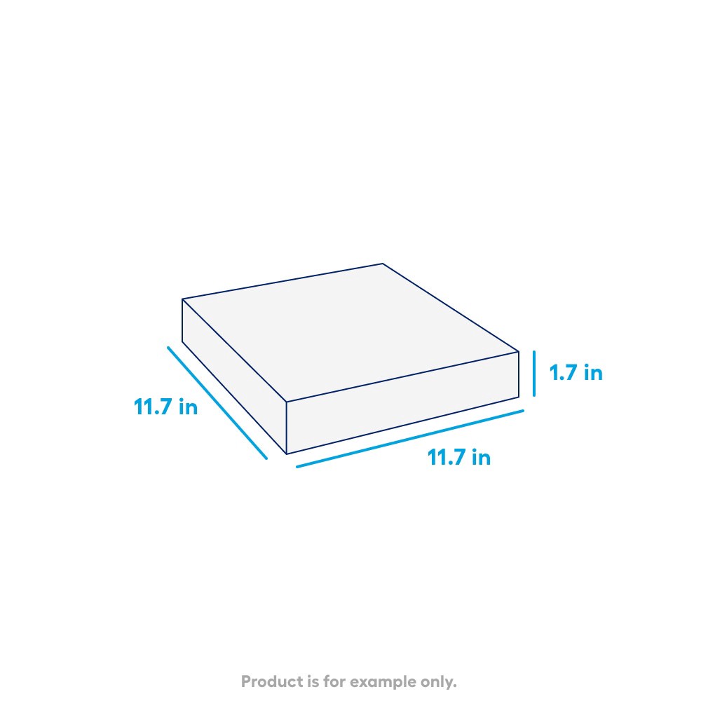 slide 2 of 6, 12-in L x 12-in W x 2-in H Square Brown Concrete Patio stone, 1 ct