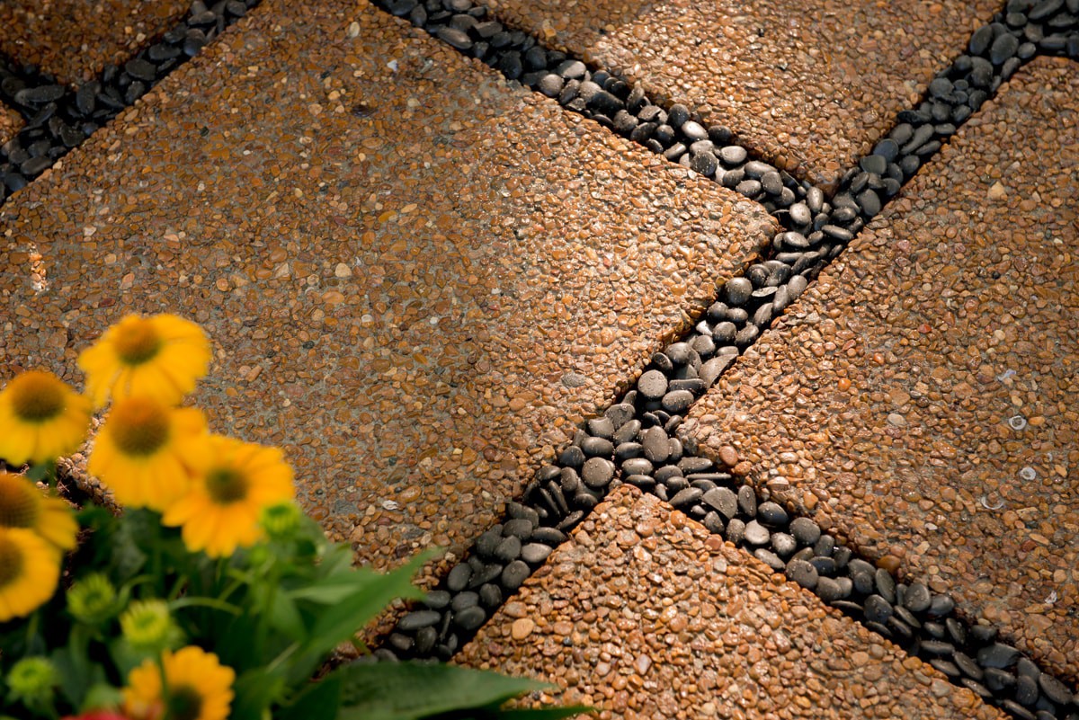 slide 5 of 6, 12-in L x 12-in W x 2-in H Square Brown Concrete Patio stone, 1 ct