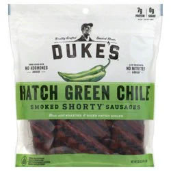 Duke's Hatch Green Chile Smoked Shorty Sausages, 16 oz.