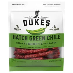 Duke's Hatch Green Chile Smoked Shorty Sausages, 16 oz.