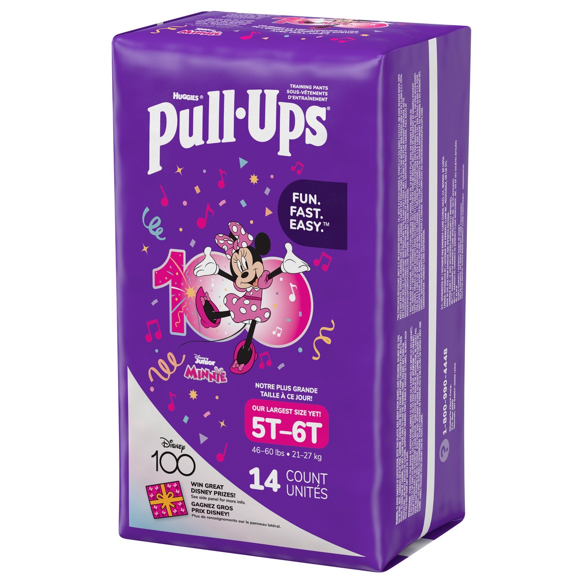 slide 2 of 11, Pull-Ups Girls' Potty Training Pants, 5T-6T (46+ lbs), 14 Count, 14 ct