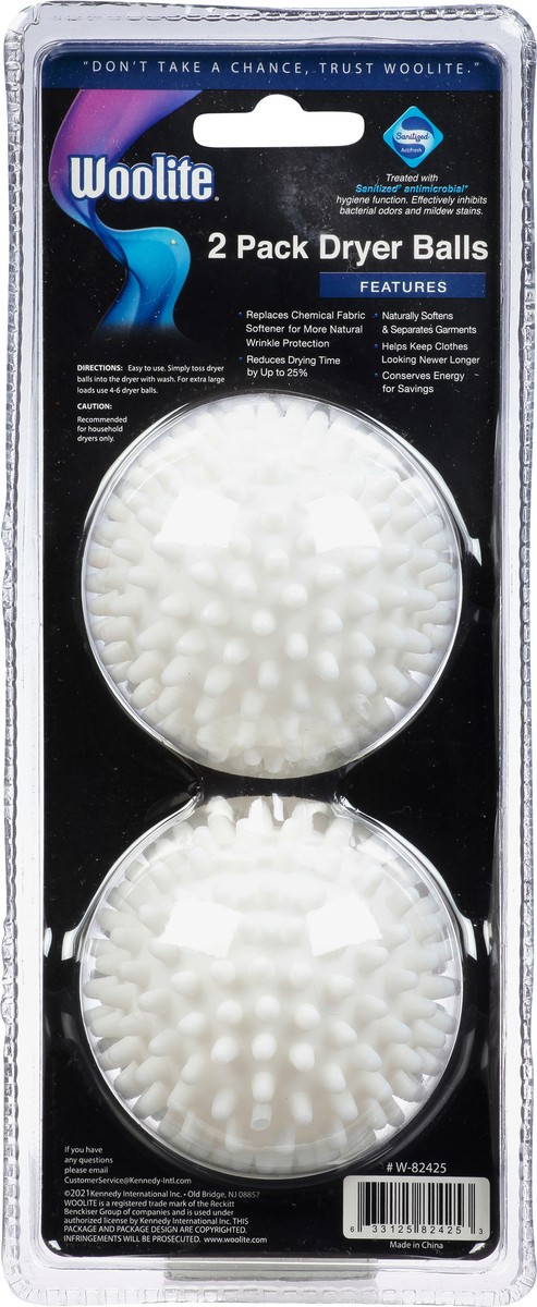 slide 3 of 12, Woolite 2.5 Inch Diameter Dryer Balls 2 Dryer Balls 2 ea, 2 ct