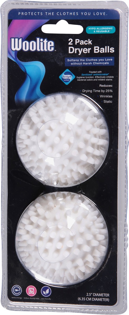 slide 1 of 12, Woolite 2.5 Inch Diameter Dryer Balls 2 Dryer Balls 2 ea, 2 ct