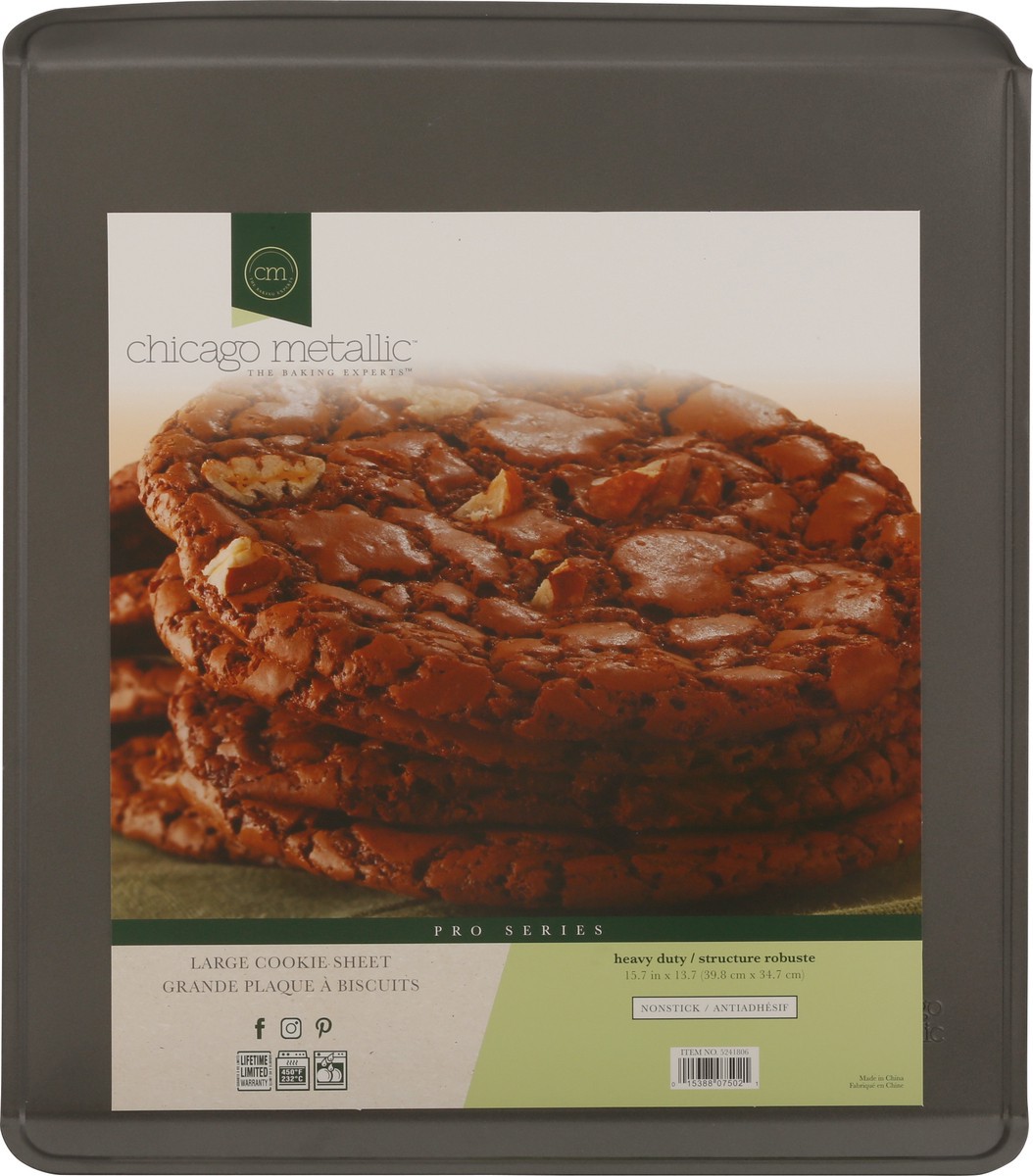 slide 7 of 9, Chicago Metallic The Baking Experts Pro Series Nonstick Heavy Duty Cookie Sheet Large 1 ea, 1 ct