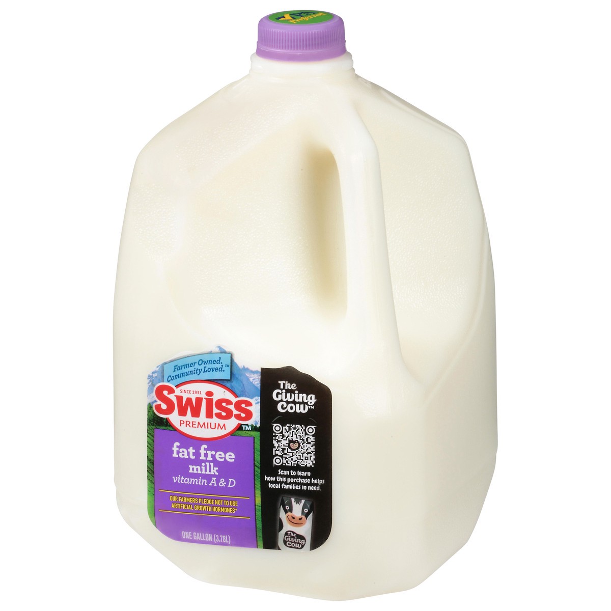 slide 8 of 9, Swiss Fat Free Milk 1 gl, 1 gal