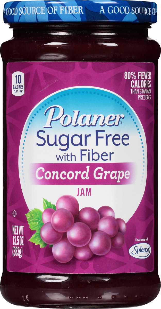 slide 4 of 7, Polaner Sugar Free Concord Grape Jam 13.5 oz, 13.5 oz